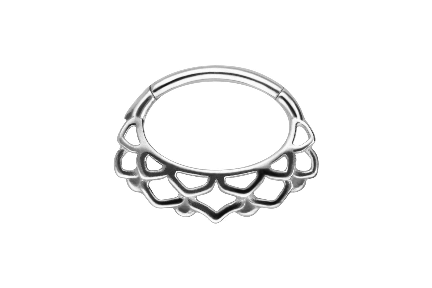 Chirurgenstahl Segmentring Clicker Piercing ORIENTALISCHES DESIGN